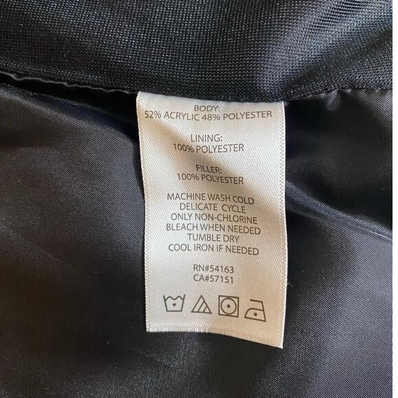 Marc New York Women’s Vest Small Black Gray Knit Stretch Hi Neck Zip Up Pockets - Picture 4 of 8